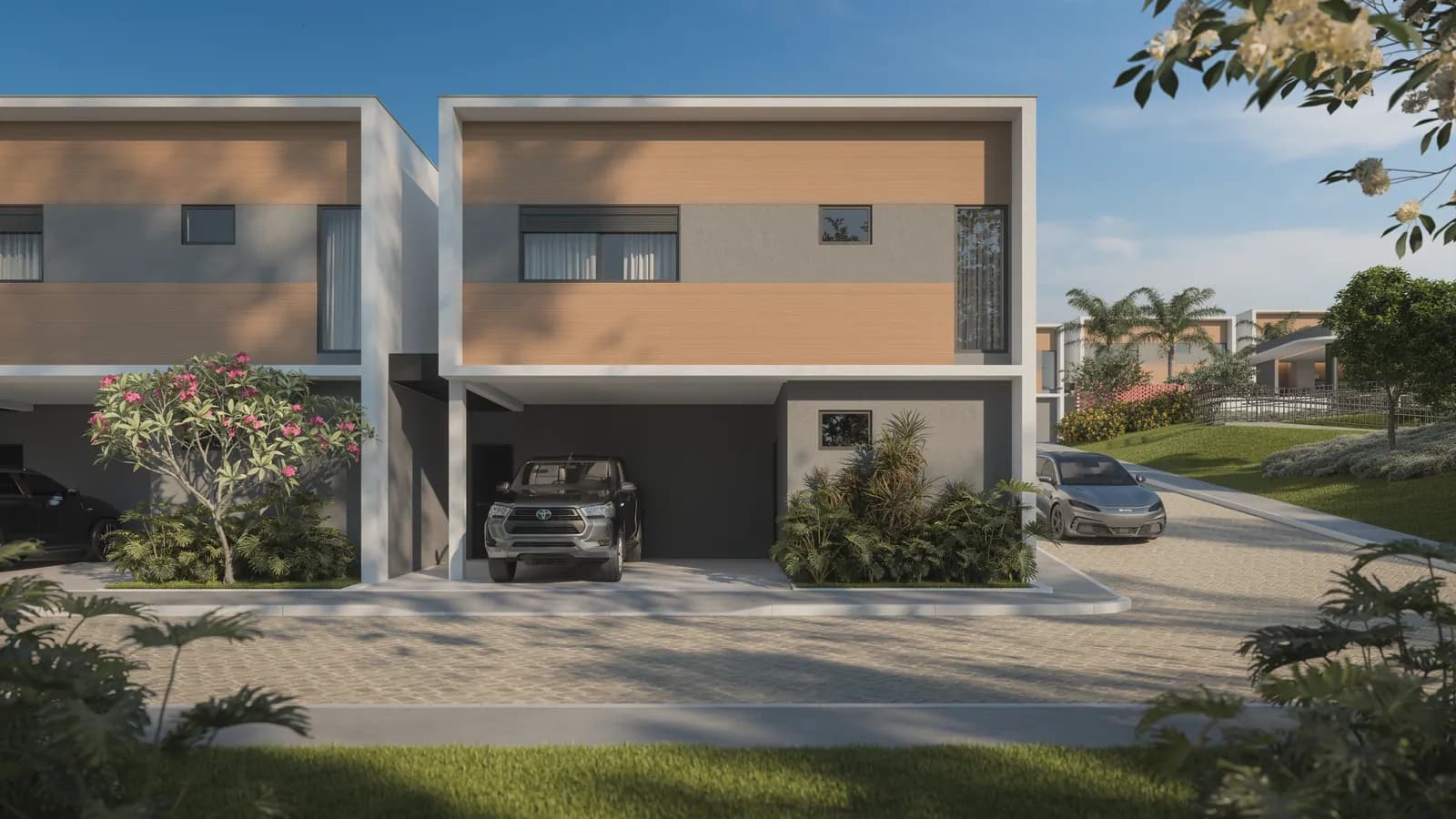 Fachada do sobrado de 174 m²