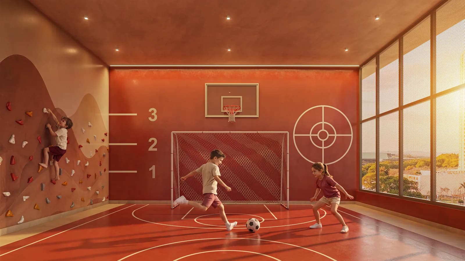 Espaço esportivo do Tempo Flamboyant Residencial