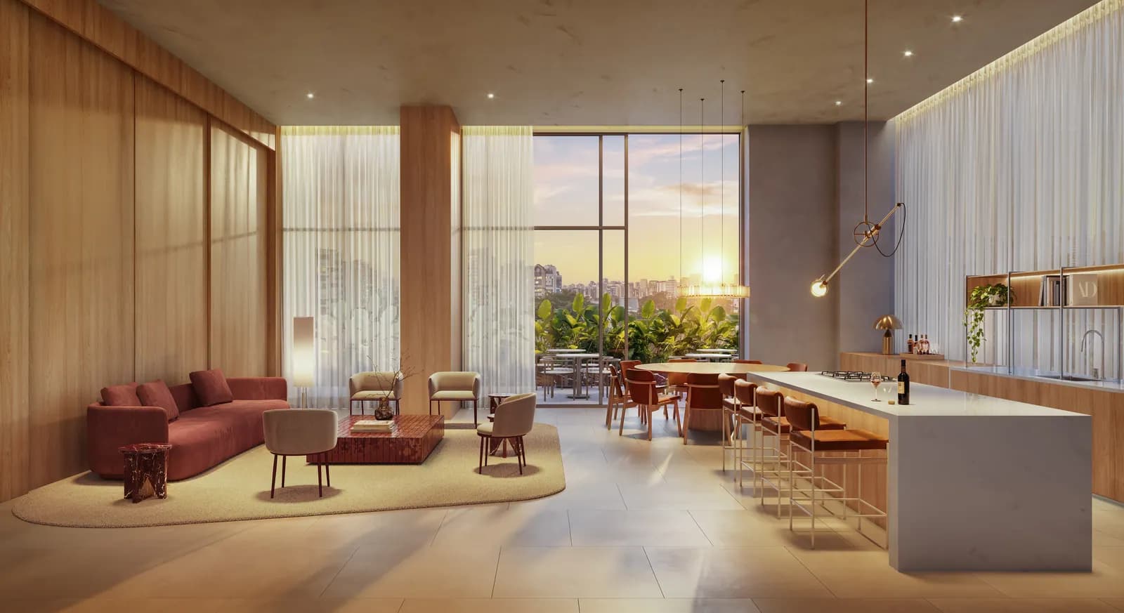 Espaço gourmet do Tempo Flamboyant Residencial