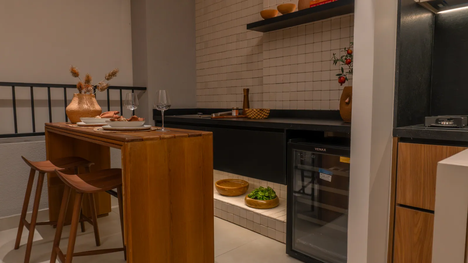 Cozinha com bancada