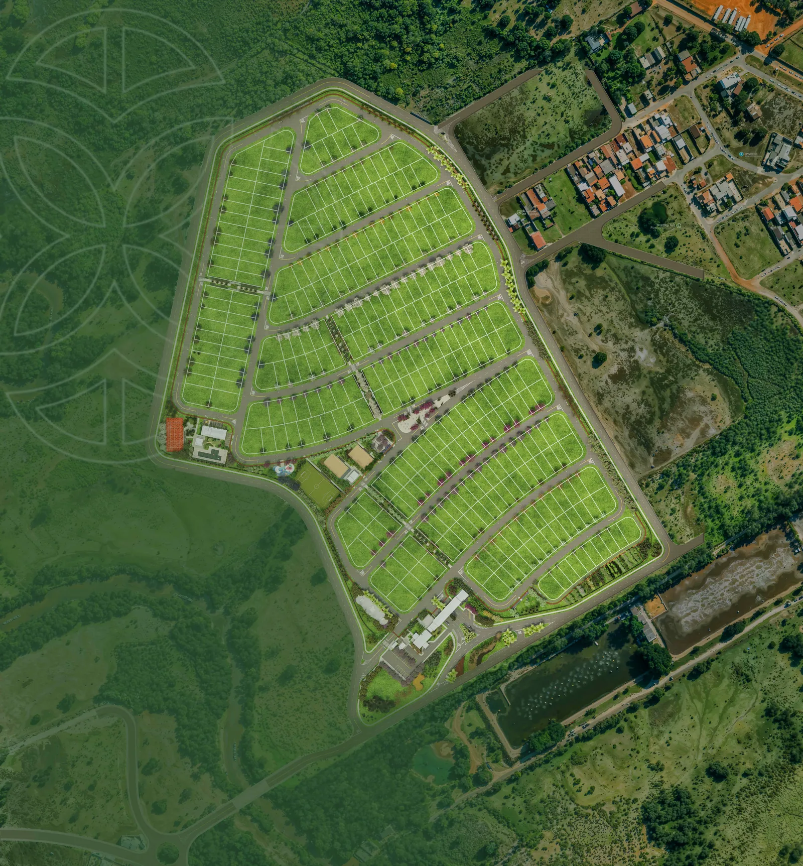 Implantação humanizada do Villagio Vêneto